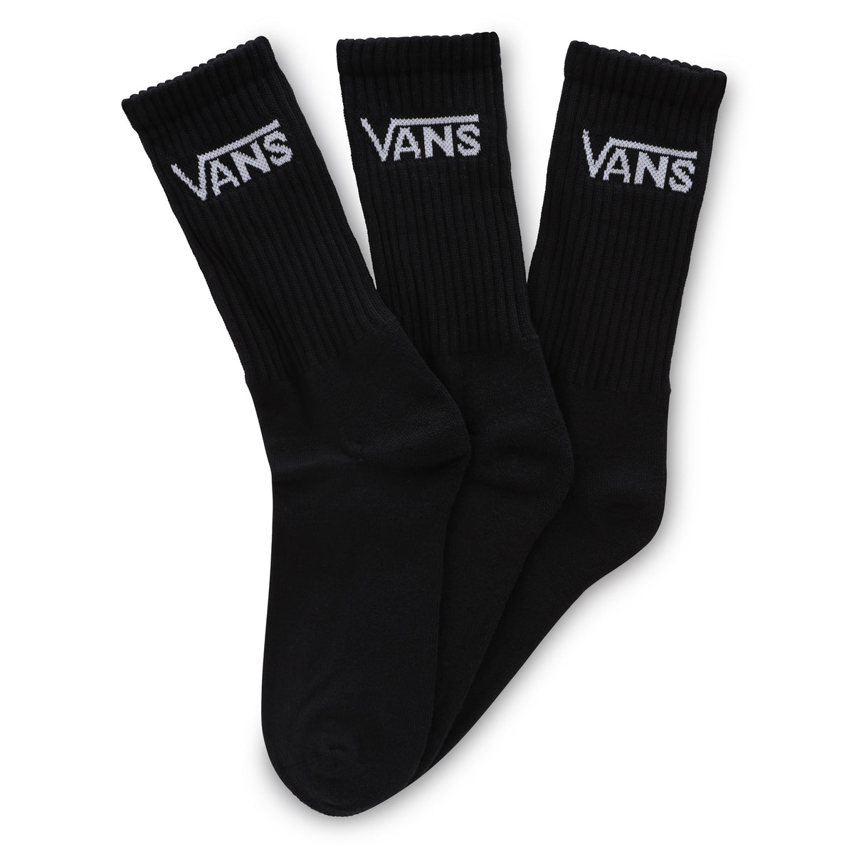 ואנס מארז 3 זוגות גרביים גבוהות 42.5-47 בצבע שחור-Vans-One Size-נאקו