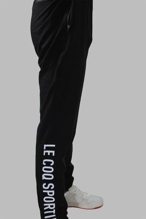 להקוק ספורטיף מכנסיים ארוכים בצבע שחור לגברים-Le Coq Sportif-S-נאקו