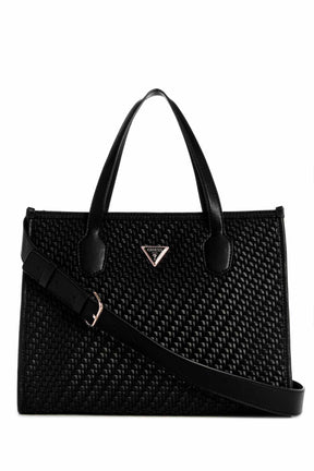 Guess תיק צד גדול Silvana Comp Tote לנשים