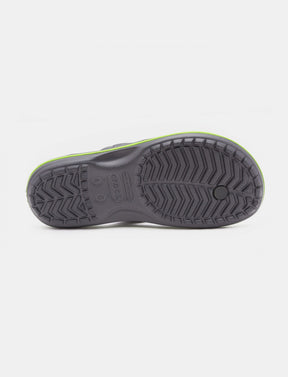 Crocs Crocband Flip - נעלי אצבע קרוקס בצבע אפור/ירוק-Crocs-48-49-נאקו