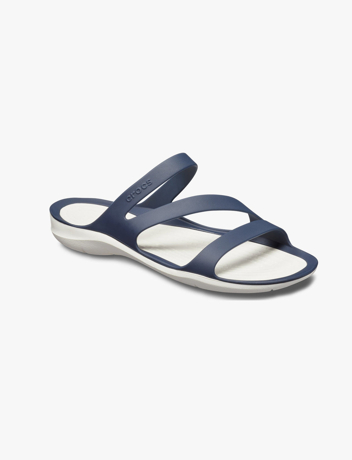 Crocs Swiftwater Sandal - כפכפים לנשים קרוקס רצועות בצבע נייבי/לבן-Crocs-41-42-נאקו