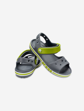 Crocs Bayaband Sandal K - סנדלים לילדים קרוקס בצבע אפור כהה1-Crocs-27-28-נאקו