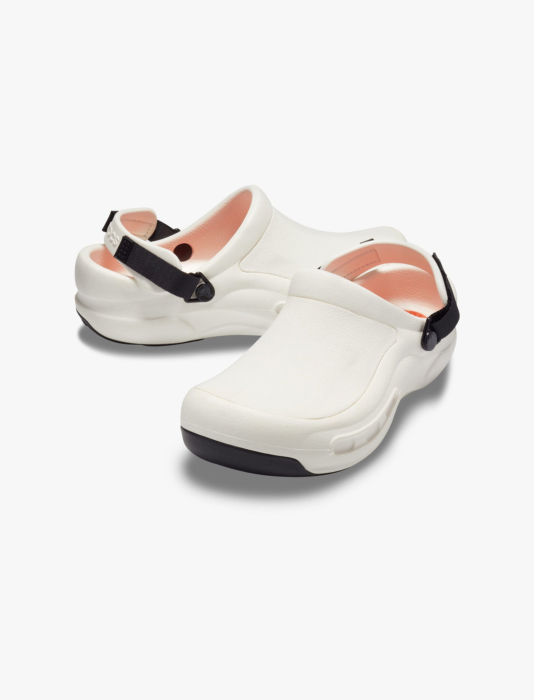 Crocs Bistro Pro LiteRid Clog - נעלי טבחים קרוקס ביסטרו סוליה מונעת החלקה בצבע לבן-Crocs-41-42-נאקו