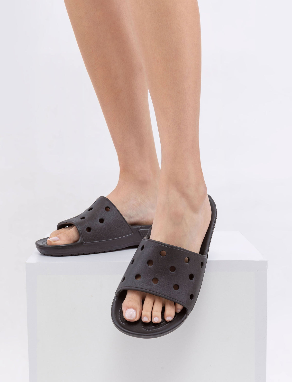 Crocs Classic Crocs Slide -כפכפי סלייד קרוקס בצבע שחור-Crocs-43-44-נאקו