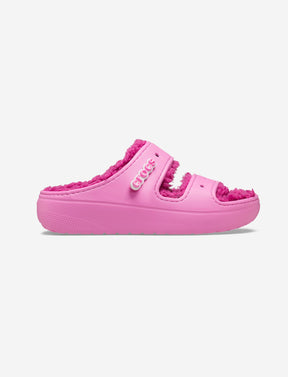 Crocs Classic Cozzzy Sandal -כפכפי קרוקס פרווה לנשים בצבע ורוד טאפי-Crocs-36-37-נאקו