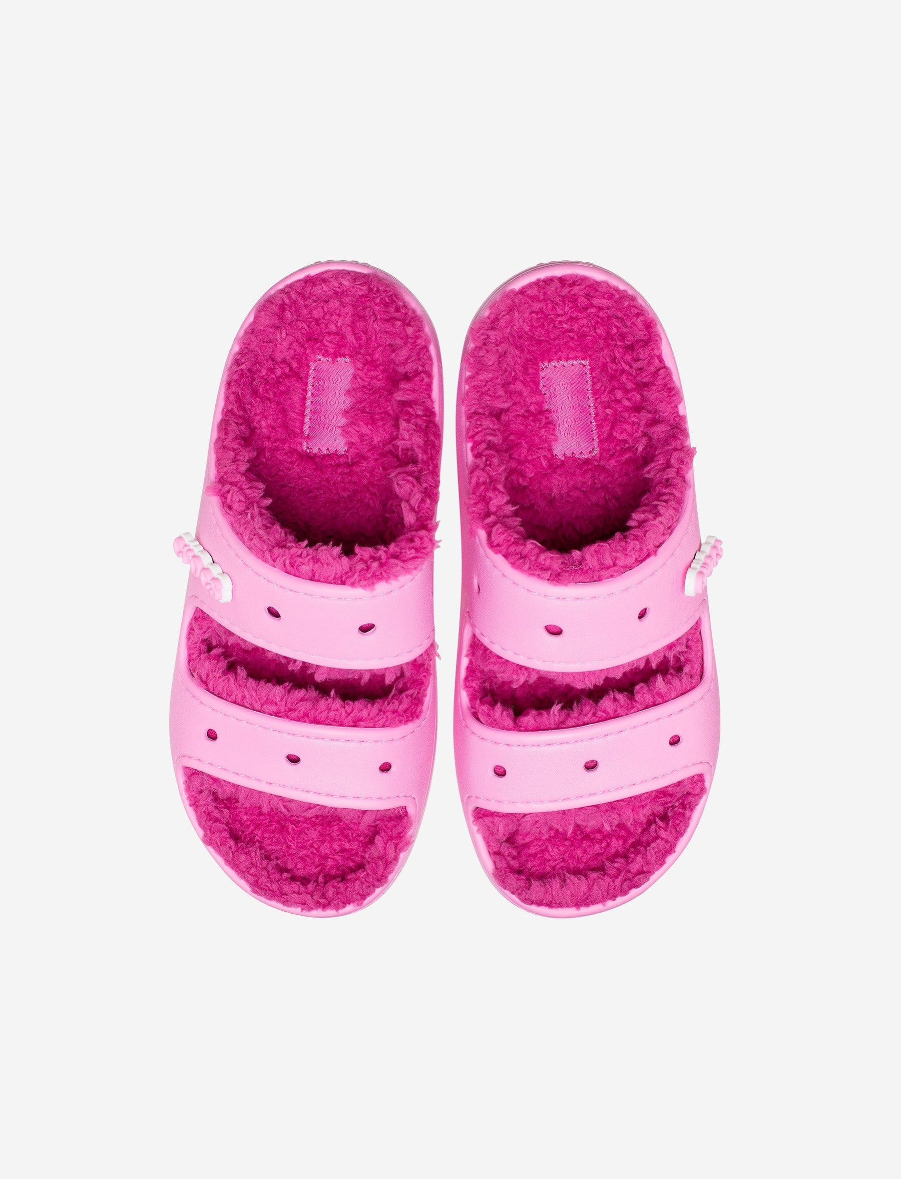 Crocs Classic Cozzzy Sandal -כפכפי קרוקס פרווה לנשים בצבע ורוד טאפי-Crocs-36-37-נאקו