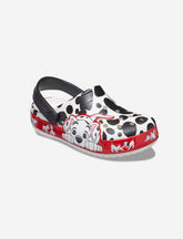 Crocs FL 101 Dalmatians Clog K - כפכפים לילדים קרוקס בהדפס 101 כלבים דלמטיים מידות קטנות בצבע לבן-Crocs-27-28-נאקו