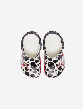 Crocs FL 101 Dalmatians Clog K - כפכפים לילדים קרוקס בהדפס 101 כלבים דלמטיים מידות קטנות בצבע לבן-Crocs-27-28-נאקו