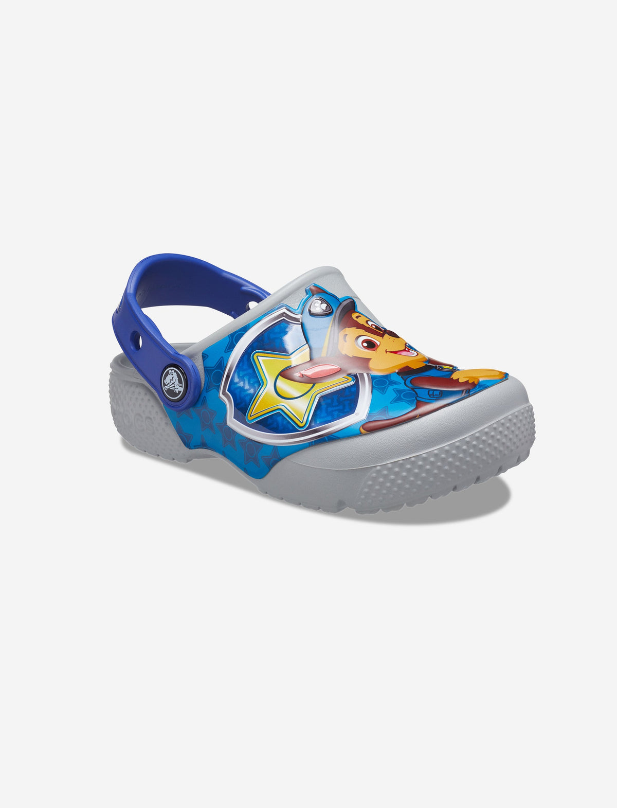Crocs Crocs FL Paw Patrol Patch Clog K - כפכפי קרוקס לילדים מפרץ ההרפתקאות בצבע אפור בהיר-Crocs-27-28-נאקו