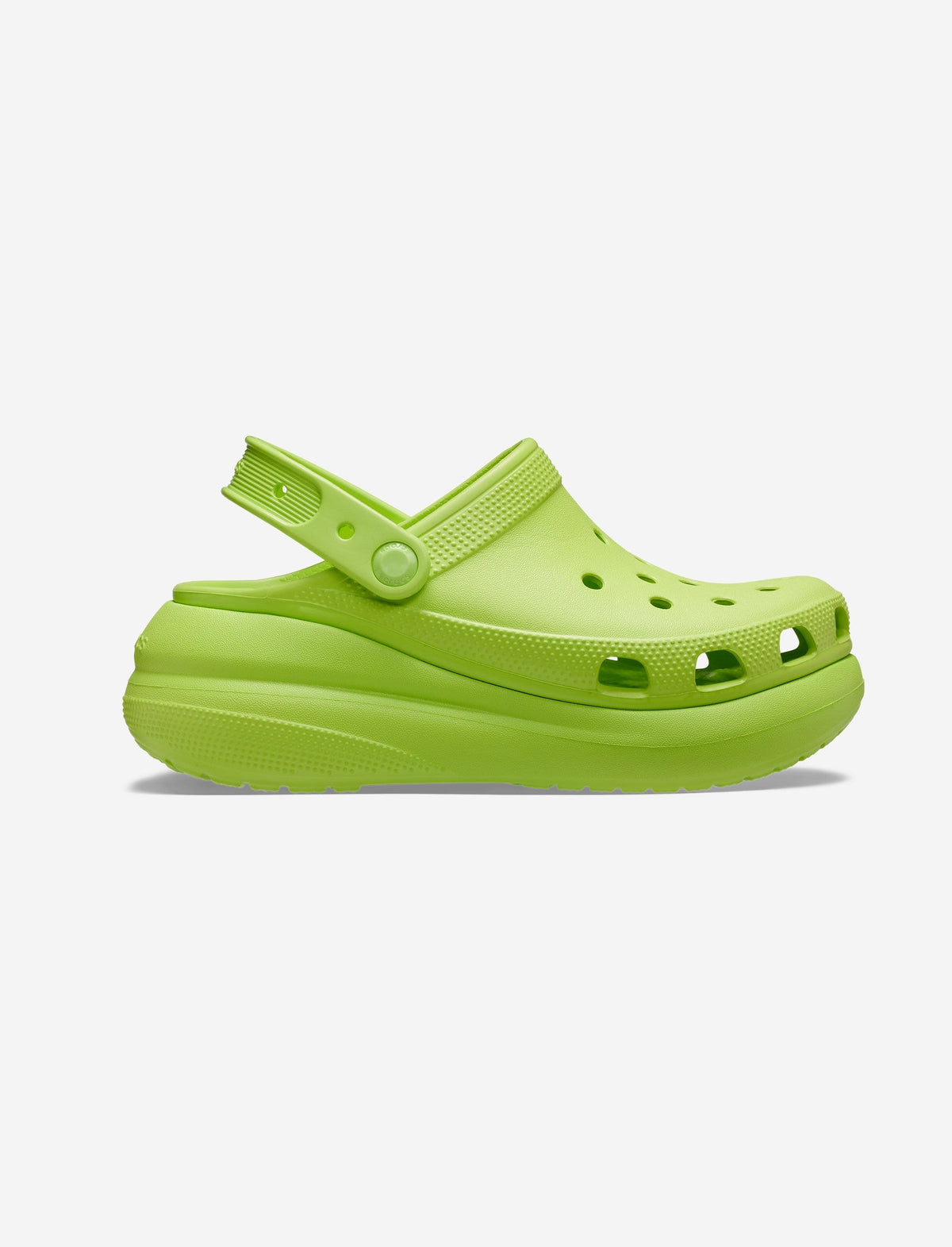 Crocs Classic Crush Clog - כפכפי פלטפורמה קרוקס קראש לנשים בצבע ירוק לימונדה-Crocs-36-37-נאקו