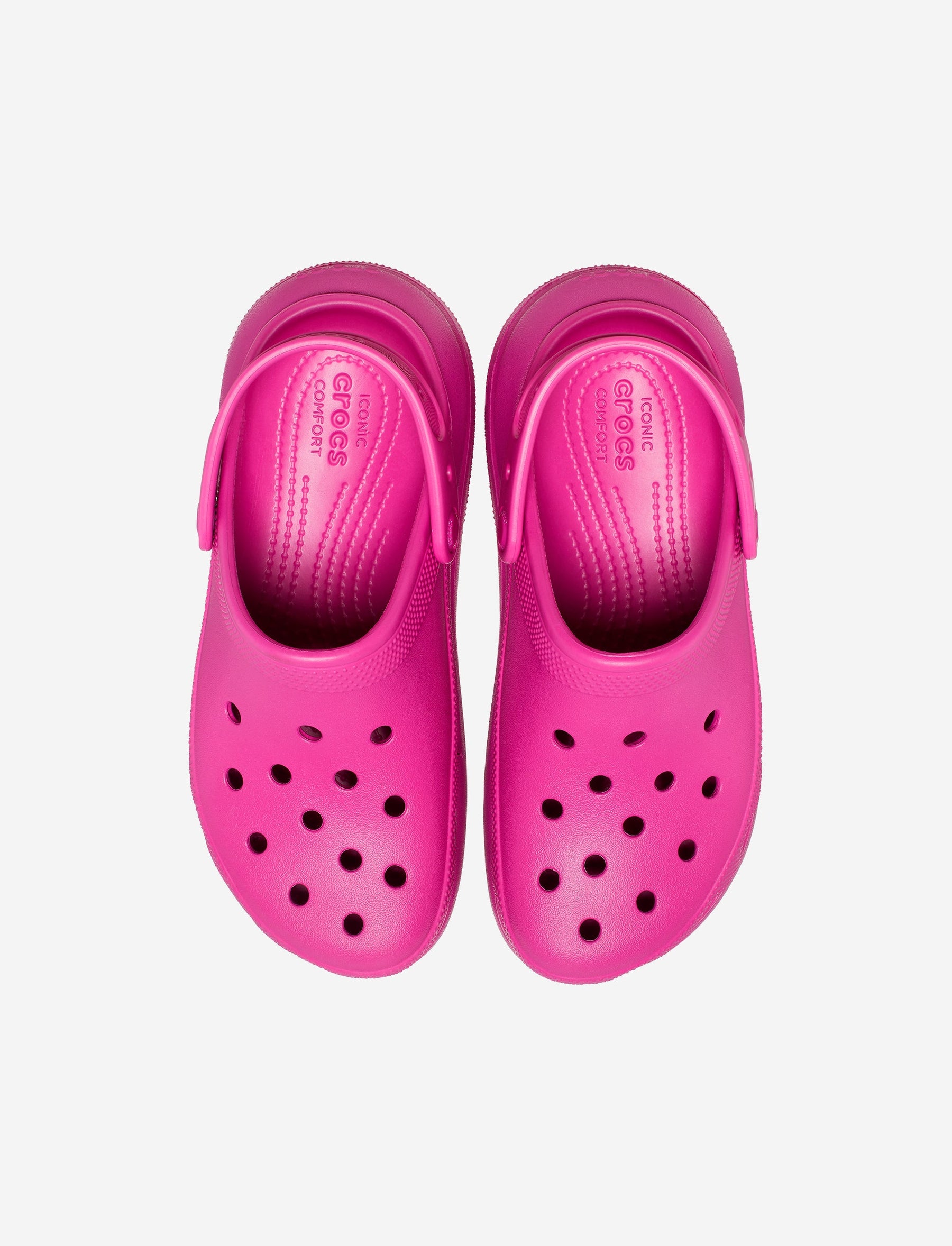 Crocs Classic Crush Clog - כפכפי פלטפורמה קרוקס קראש לנשים בצבע פוקסיה פאן-Crocs-37-38-נאקו
