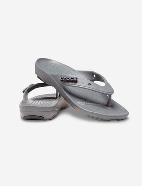 Crocs Classic All-Terrain Flip - כפכפי אצבע לגבר קרוקס בצבע אפור סלאט-Crocs-45-46-נאקו