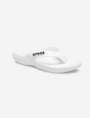 Crocs Classic Crocs Flip - כפכפי אצבע קלאסיים לנשים קרוקס בצבע לבן-Crocs-41-42-נאקו