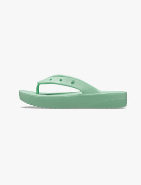 Crocs Classic Platform Flip - כפכפי אצבע פלטפורמה לנשים קרוקס בצבע ג'ייד-Crocs-41-42-נאקו