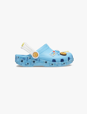 Crocs Toddlers’ Cookie Monster Classic Clog - כפכפי קלוג קרוקס בעיצוב עוגיפלצת מרחוב סומסום לילדים בצבע תכלת-Crocs-19-20 (4)-נאקו