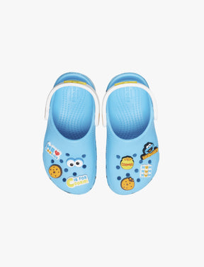 Crocs Toddlers’ Cookie Monster Classic Clog - כפכפי קלוג קרוקס בעיצוב עוגיפלצת מרחוב סומסום לילדים בצבע תכלת-Crocs-19-20 (4)-נאקו