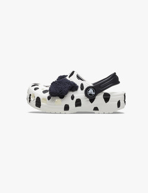 Crocs Classic I AM Dalmatian Clog T - כפכפי קלוג קרוקס לפעוטות בצבע שחור/לבן ובעיצוב דלמטי-Crocs-27-28-נאקו