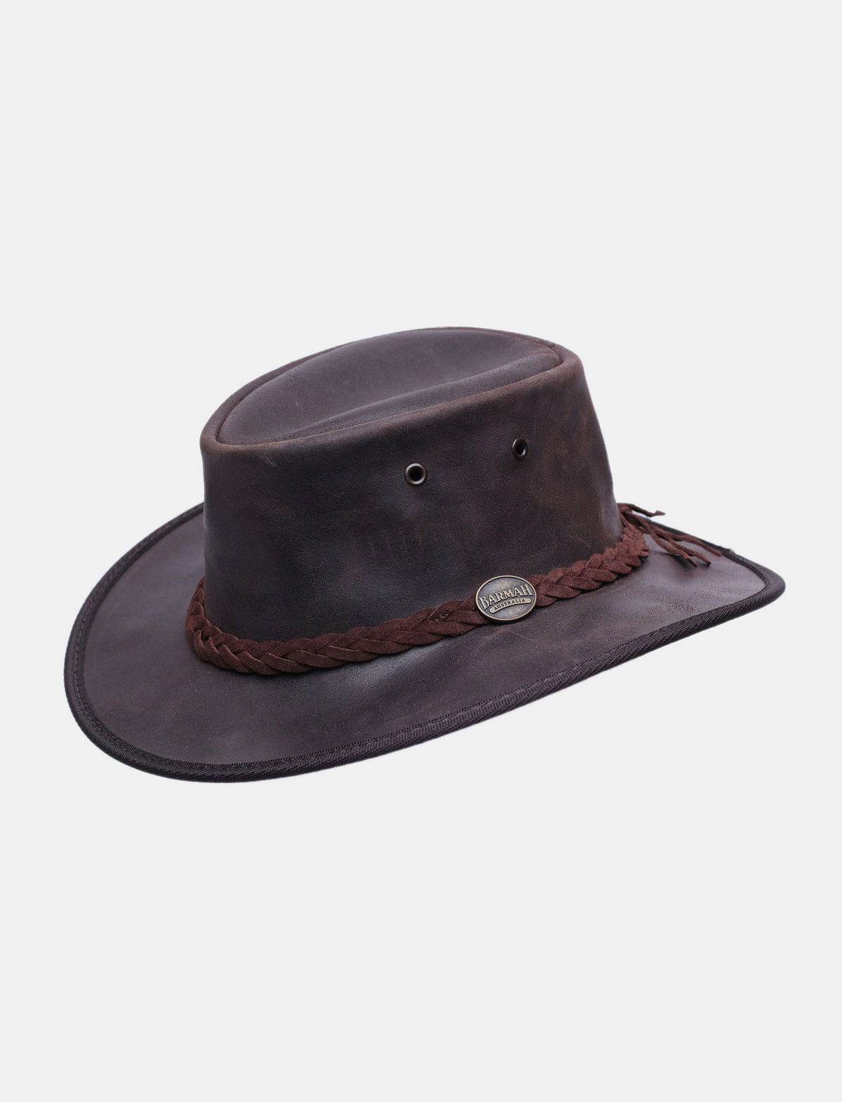 Barmah - כובע בוקרים רחב שוליים ברמה מתקפל עמיד במים עשוי מעור בקר-Barmah-S-נאקו