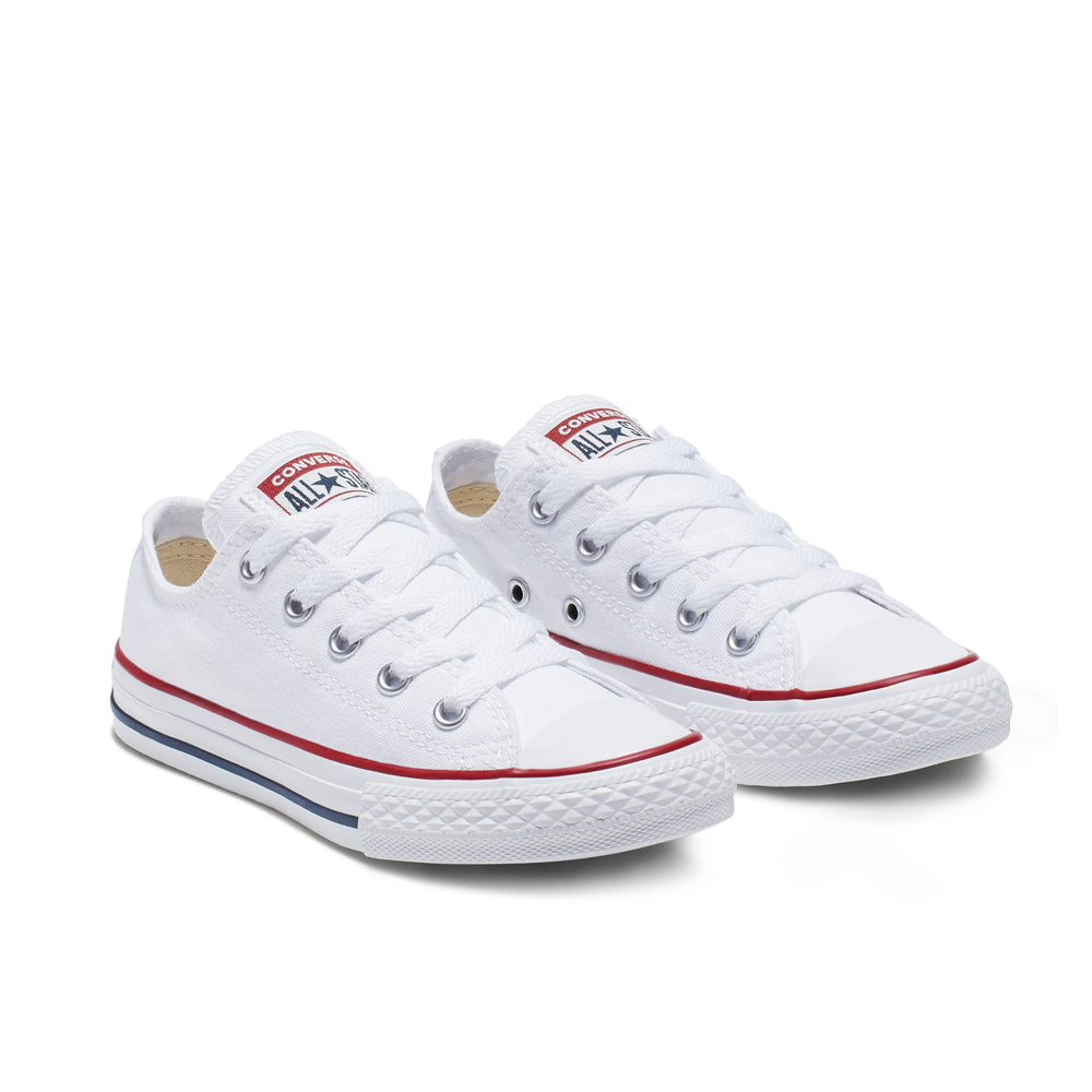אולסטאר נעלי סניקרס נמוכות בצבע לבן לילדים-Converse All Star-27-נאקו