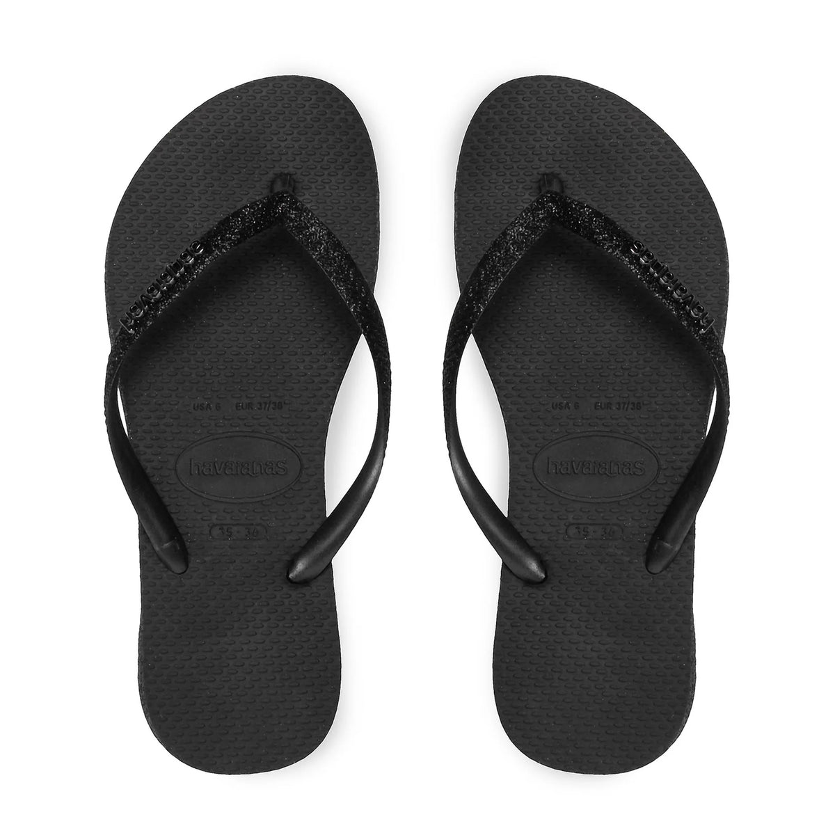 כפכפי הוויאנס גליטר שחור-Havaianas-35-36-נאקו