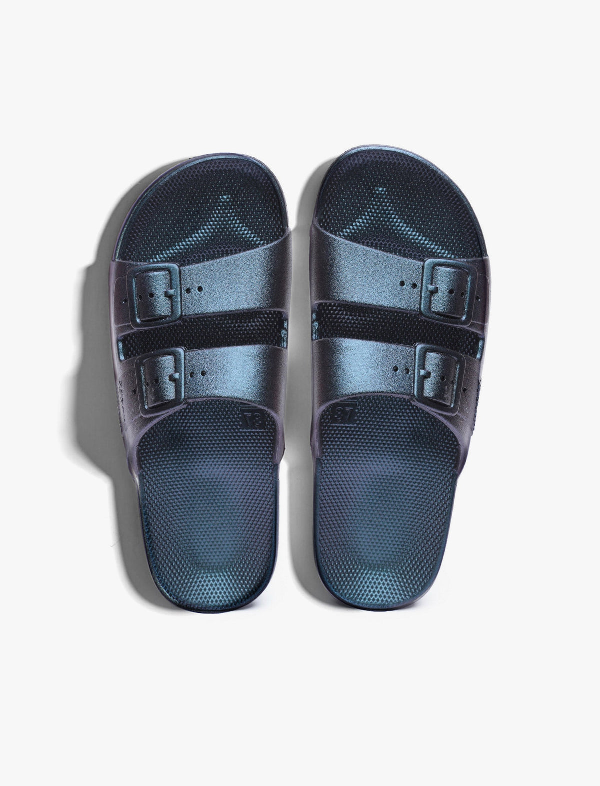 Freedom Moses - כפכפי מוזס בצבע כחול מטאלי-Freedom Moses-36-37-נאקו