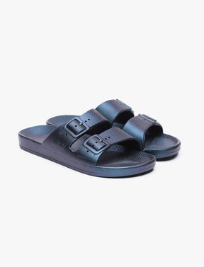 Freedom Moses - כפכפי מוזס בצבע כחול מטאלי-Freedom Moses-36-37-נאקו