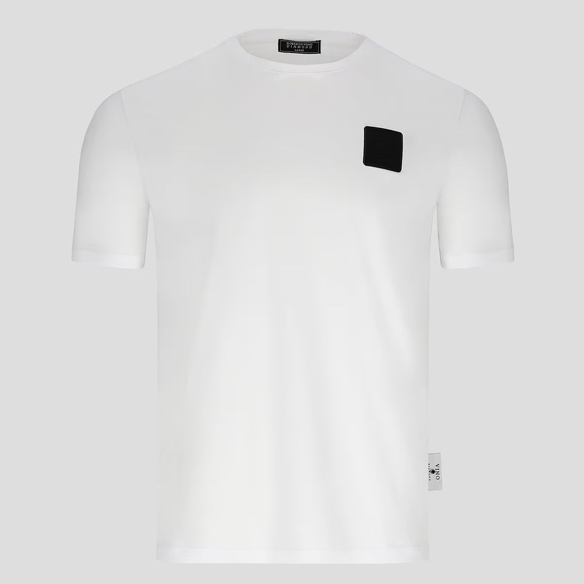 רוברטו וינו חולצת טי שירט בצבע לבן עם לוגו-Roberto Vino-M-נאקו