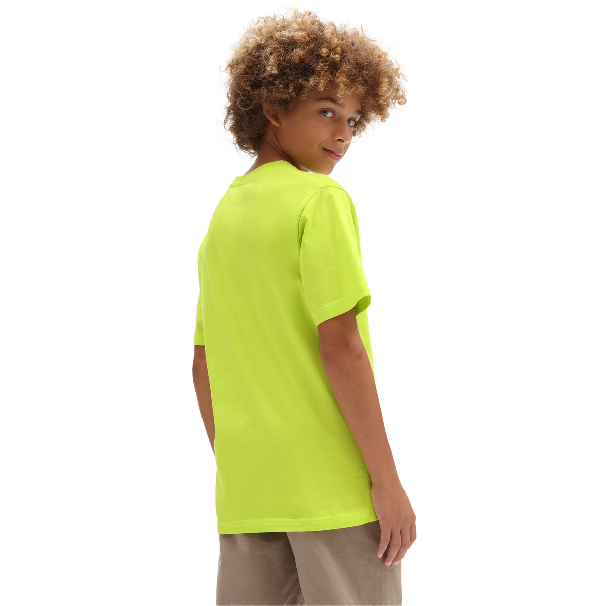 ואנס חולצה קצרה בצבע צהוב לילדים-Vans-S (10)-נאקו