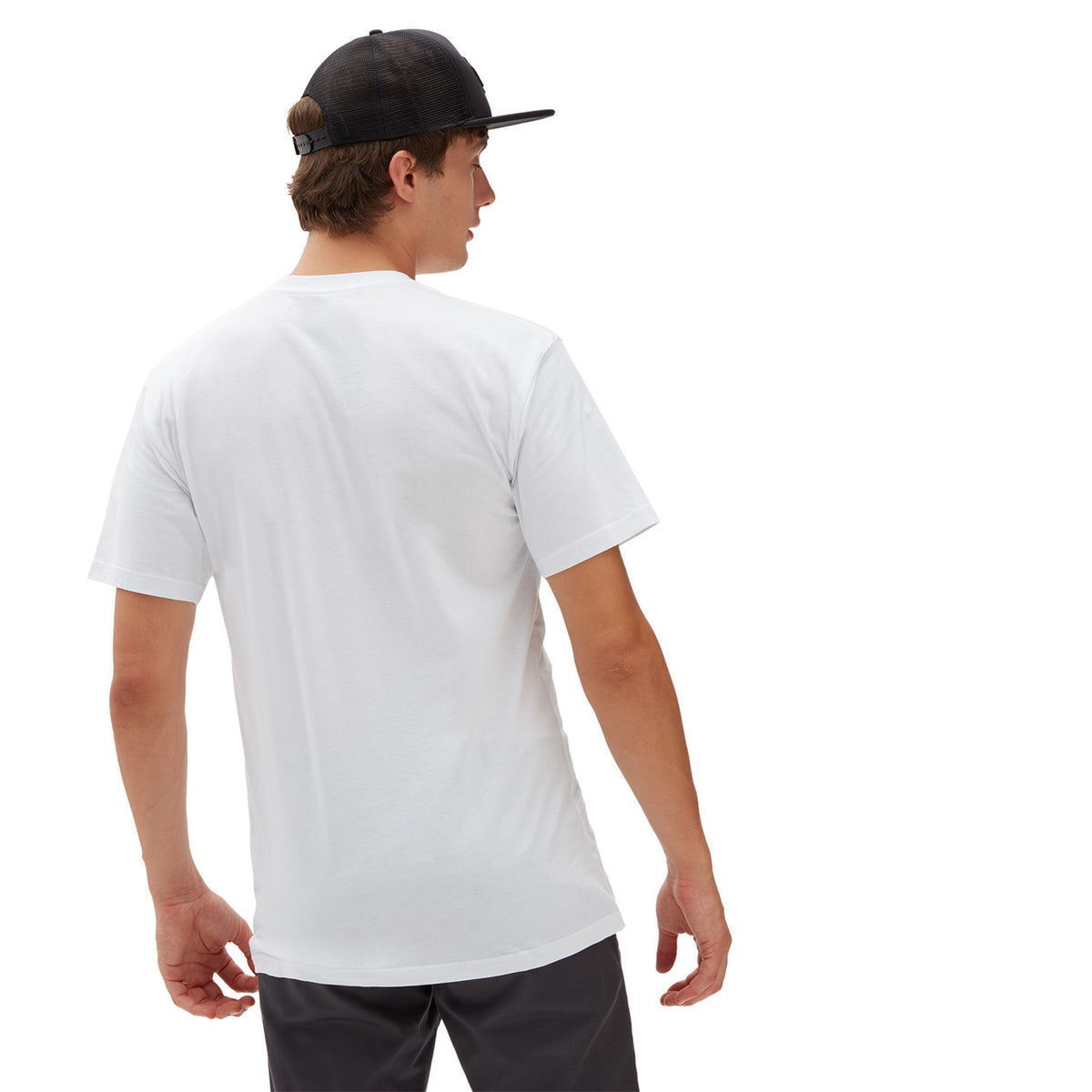 ואנס חולצת טי שירט בצבע לבן לגברים-Vans-XS-נאקו