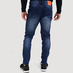 דבליו ג'ינס כחול משופשף לגבר-W Jeans-28-נאקו