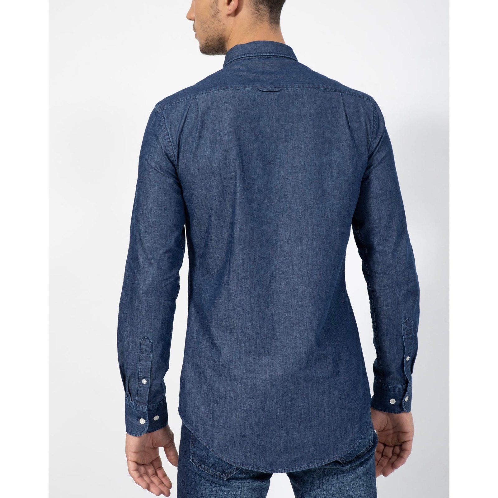 חולצת נאוטיקה מכופתרת ג׳ינס-Nautica-XS-נאקו